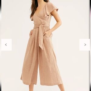 Free People  Tan Jumpsuit